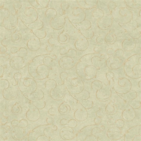 Shin Moss Golden Scroll Texture