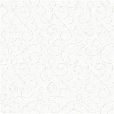 Shin White Golden Scroll Texture