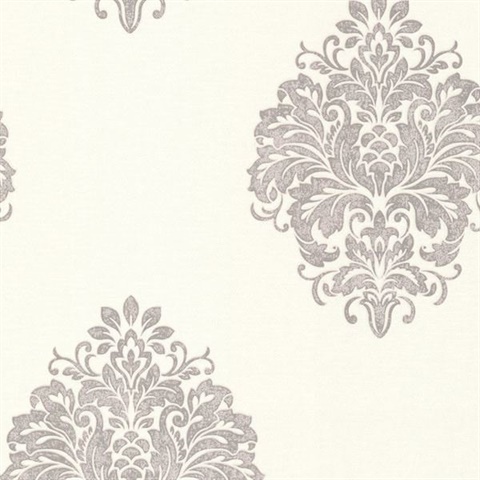 Duchess Silver Damask