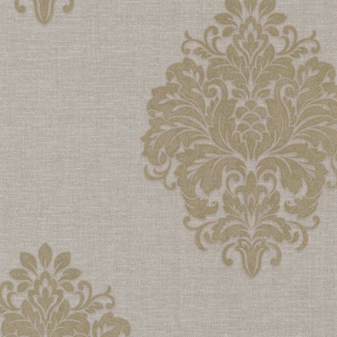 Duchess Taupe Damask