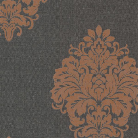 Duchess Orange Damask