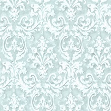 Aurora Blue Damask