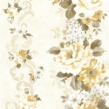 Alexandra  Yellow Scroll