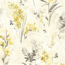 Henrietta Yellow Watercolor Floral