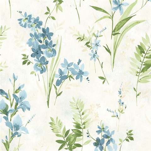Henrietta Blue Watercolor Floral