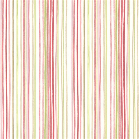 Estelle Pink Watercolor Stripe