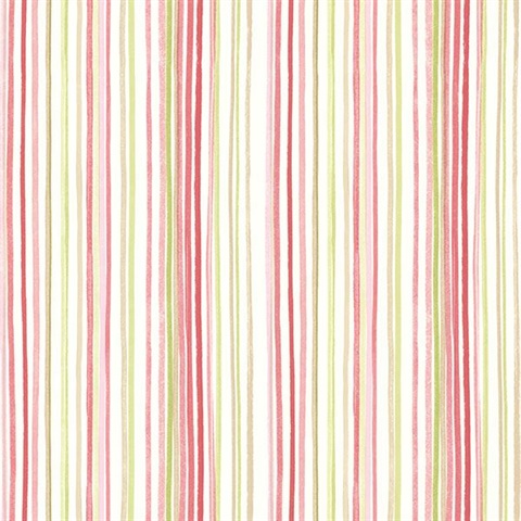 Estelle Pink Watercolor Stripe