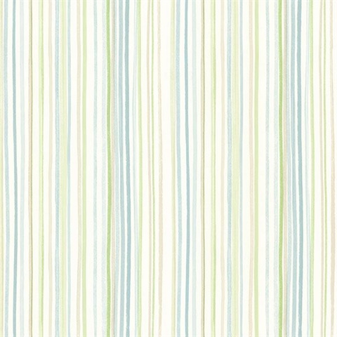 Estelle Blue Watercolor Stripe