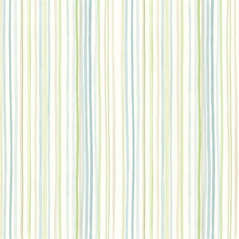 Estelle Blue Watercolor Stripe