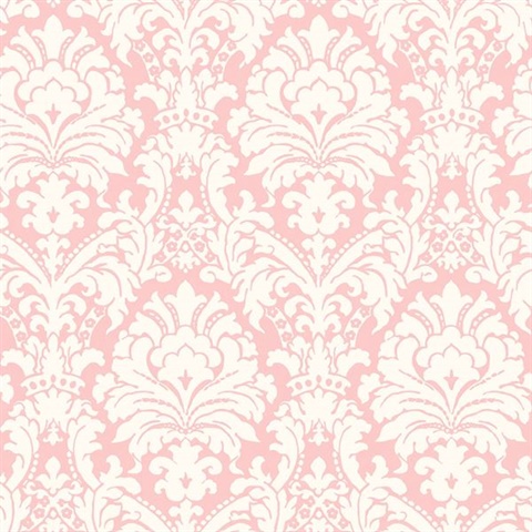 Red Simple Damask