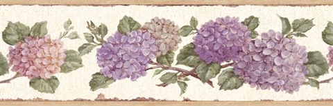 Purple Hydrangea Border