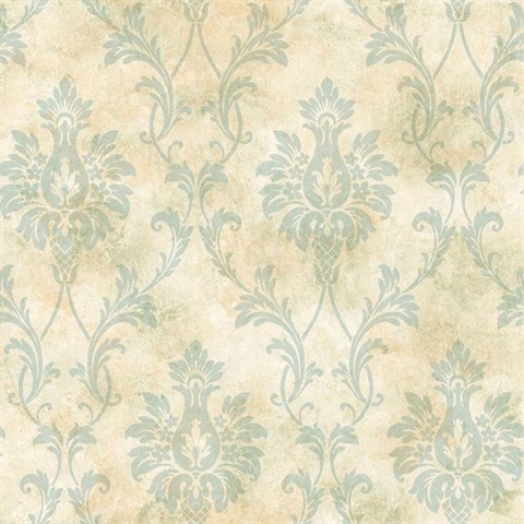 Neutral Pineapple Damask