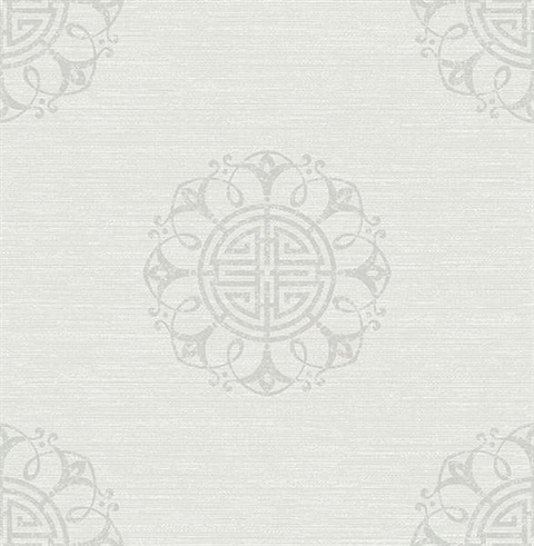 Lien White Fountain Medallion