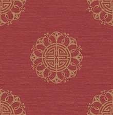 Lien Red Fountain Medallion