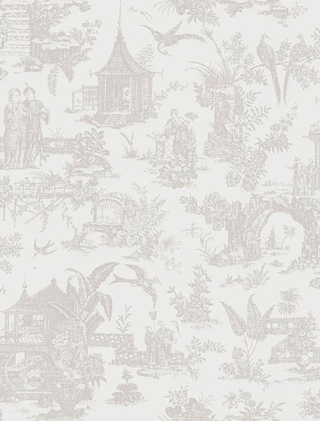 Zen Garden White Toile