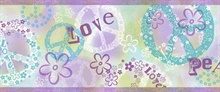 Janis Purple Peace Love Toss