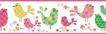 Patria Pink Calico Birdies Toss