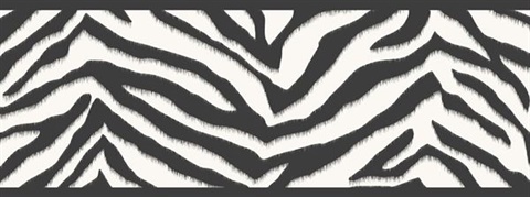 Mia Black Faux Zebra Stripes