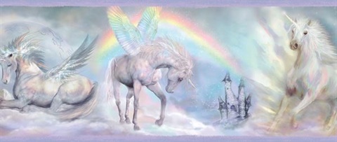 Farewell Blue Unicorn Dreams Portrait