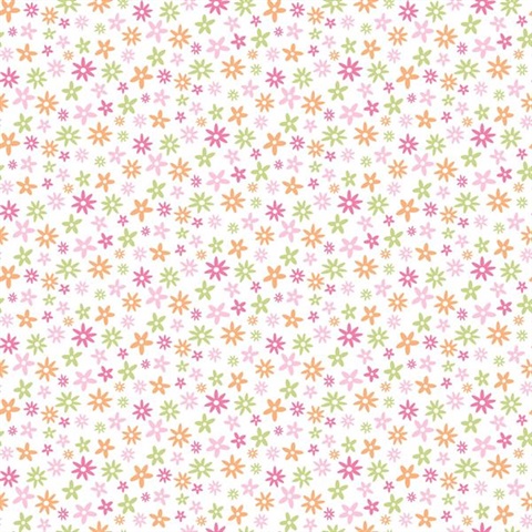Delilah Pink Mod Flower Toss