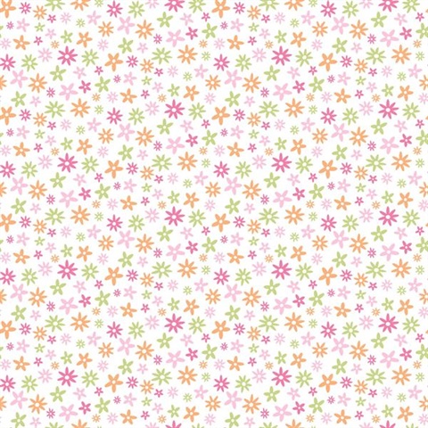 Delilah Pink Mod Flower Toss