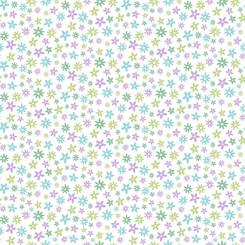 Delilah Purple Mod Flower Toss