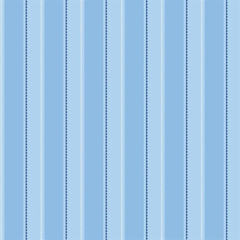 Gatsby Blue City Scape Stripe