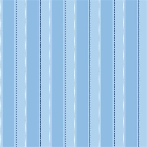 Gatsby Blue City Scape Stripe