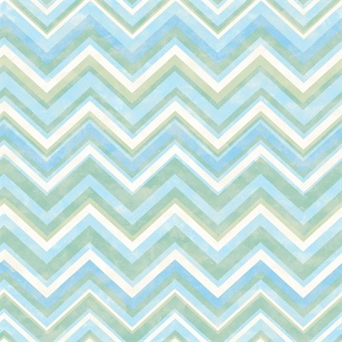 Oasis Blue Chevron