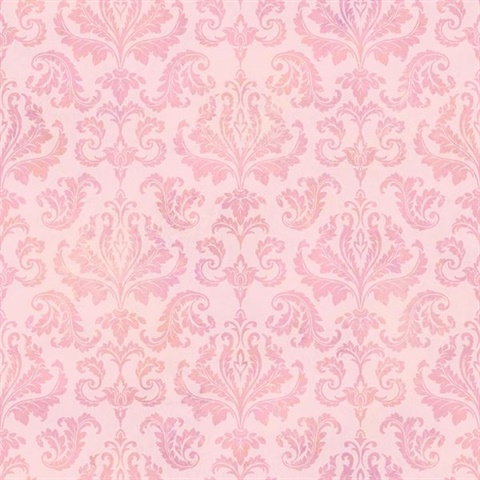 Svetlana Pink Tiedye Modern Damask