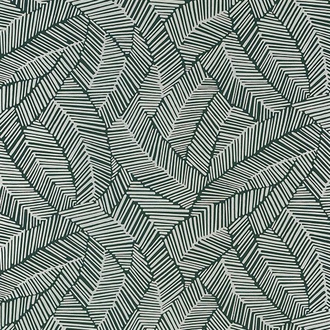 Abstract Leaf Metallic Slate