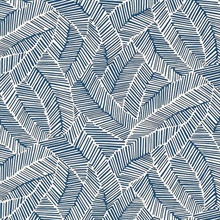Abstract Leaf Navy