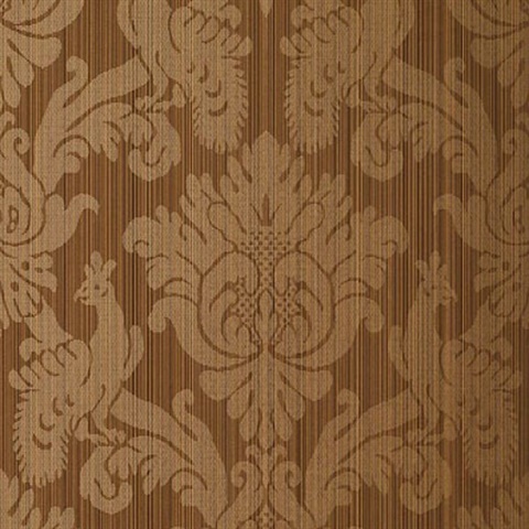 Valette Strie Damask Mahogany 