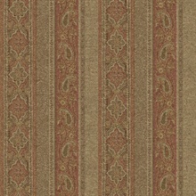 Emerson Rust Paisley Stripe