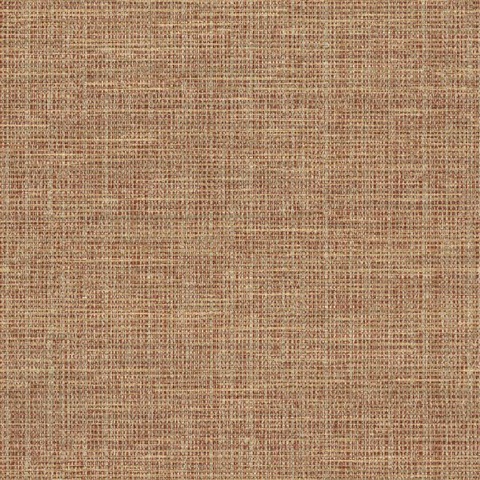 Kent Red Faux Grasscloth