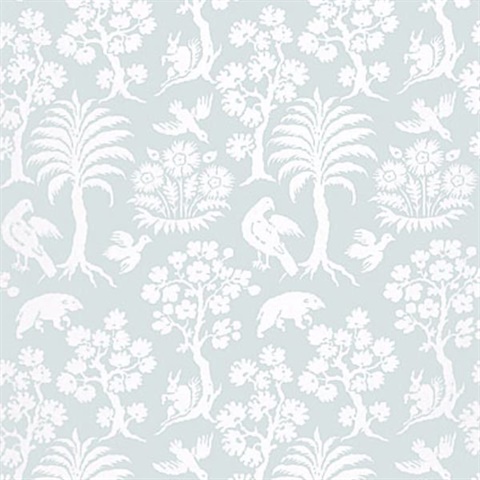 Palm Damask Sky