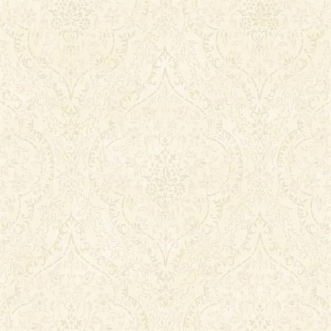 Essex Beige Lacey Damask