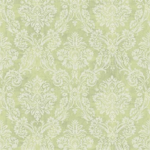 Kent Green Garden Damask