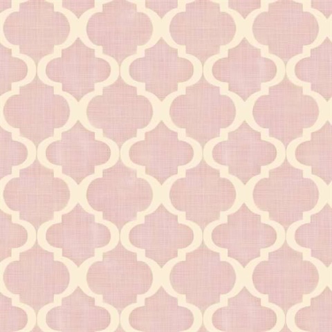 Tabitha Blush Watercolor Quatrefoil