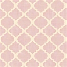 Tabitha Blush Watercolor Quatrefoil