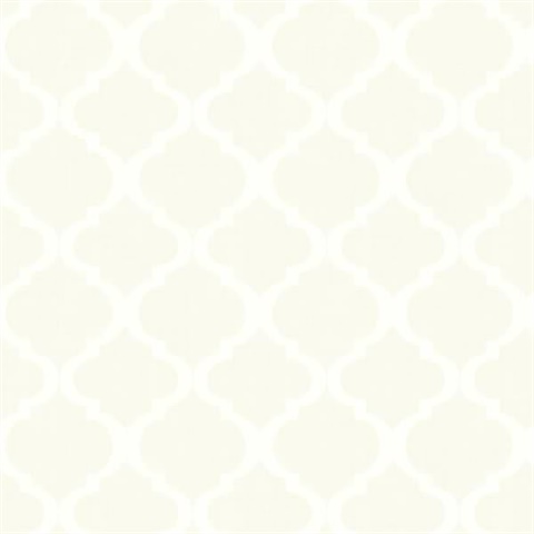 Tabitha Cream Watercolor Quatrefoil