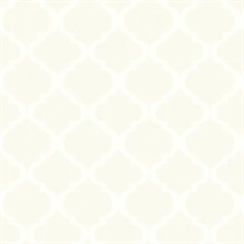 Tabitha Cream Watercolor Quatrefoil