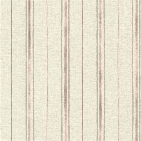 Calais Red Grain Stripe