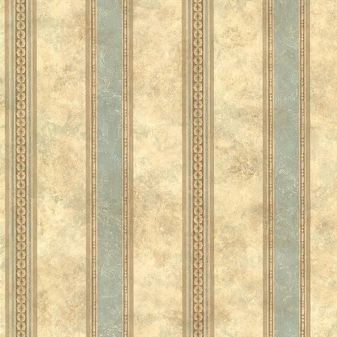 Castine Aqua Tuscan Stripe