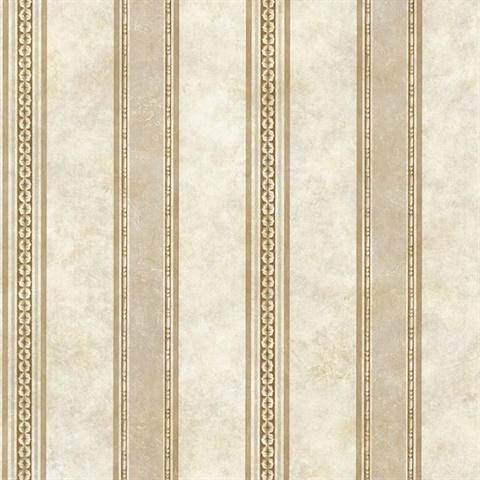 Castine Beige Tuscan Stripe