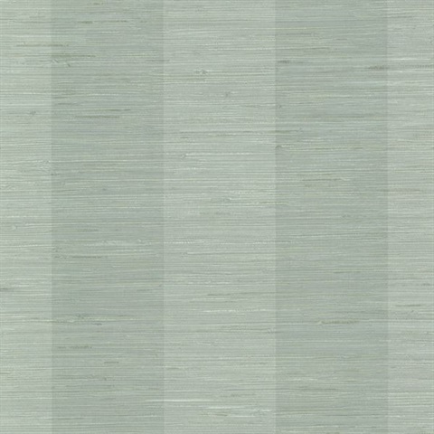 Oakland Aqua Grasscloth Stripe