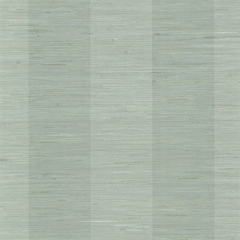 Oakland Aqua Grasscloth Stripe