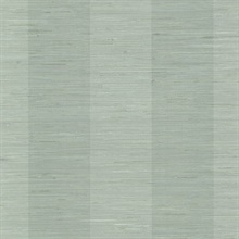 Oakland Aqua Grasscloth Stripe