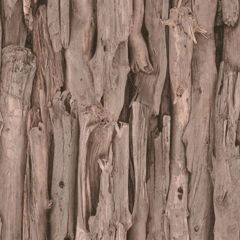 Wood Log Shaded Brown