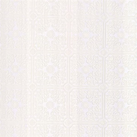 Sabrina White Tin Ceiling